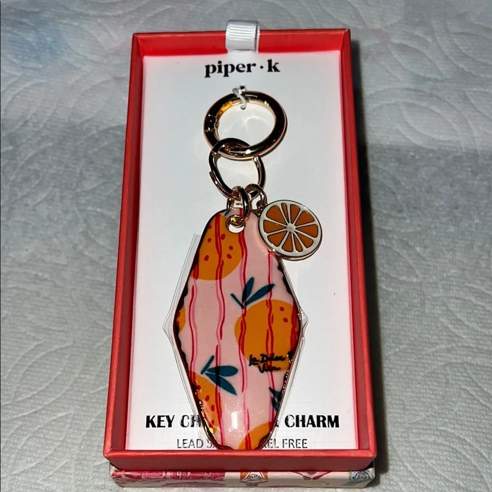 Piper K | “La Dolce Vita” Orange Bag Charm - Picture 1 of 2